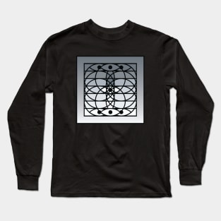 Doc Labs - Third Eye / Awakening (Geometric Art / Meditation / Yoga) - Version 3 - (Silver) Long Sleeve T-Shirt
